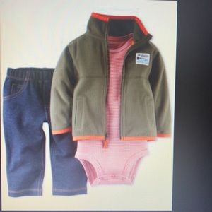 Carter's Baby Boys 3-Piece Cardigan, Bodysuit